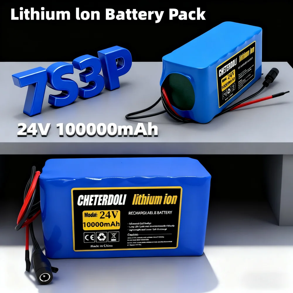 

24 В 10 Ач 7S3P 18650 литий-ионный аккумулятор для моторного оборудования 29 В литий-ионный аккумулятор + зарядное устройство 2 А
