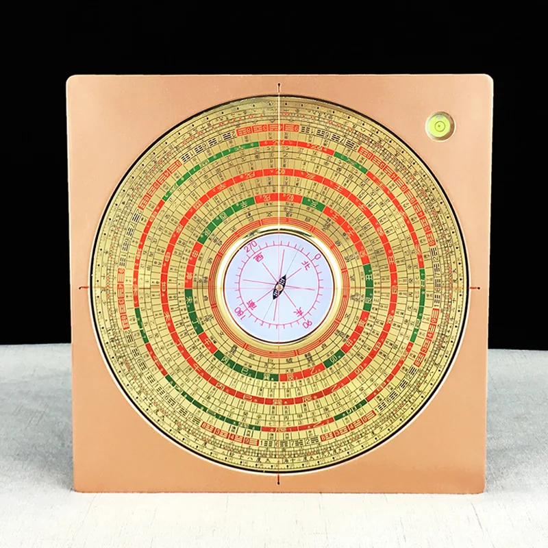 Professional Large Tianchi Brass 8inch Portable Yang Gong Three-in-One Compass and Divination Instrument