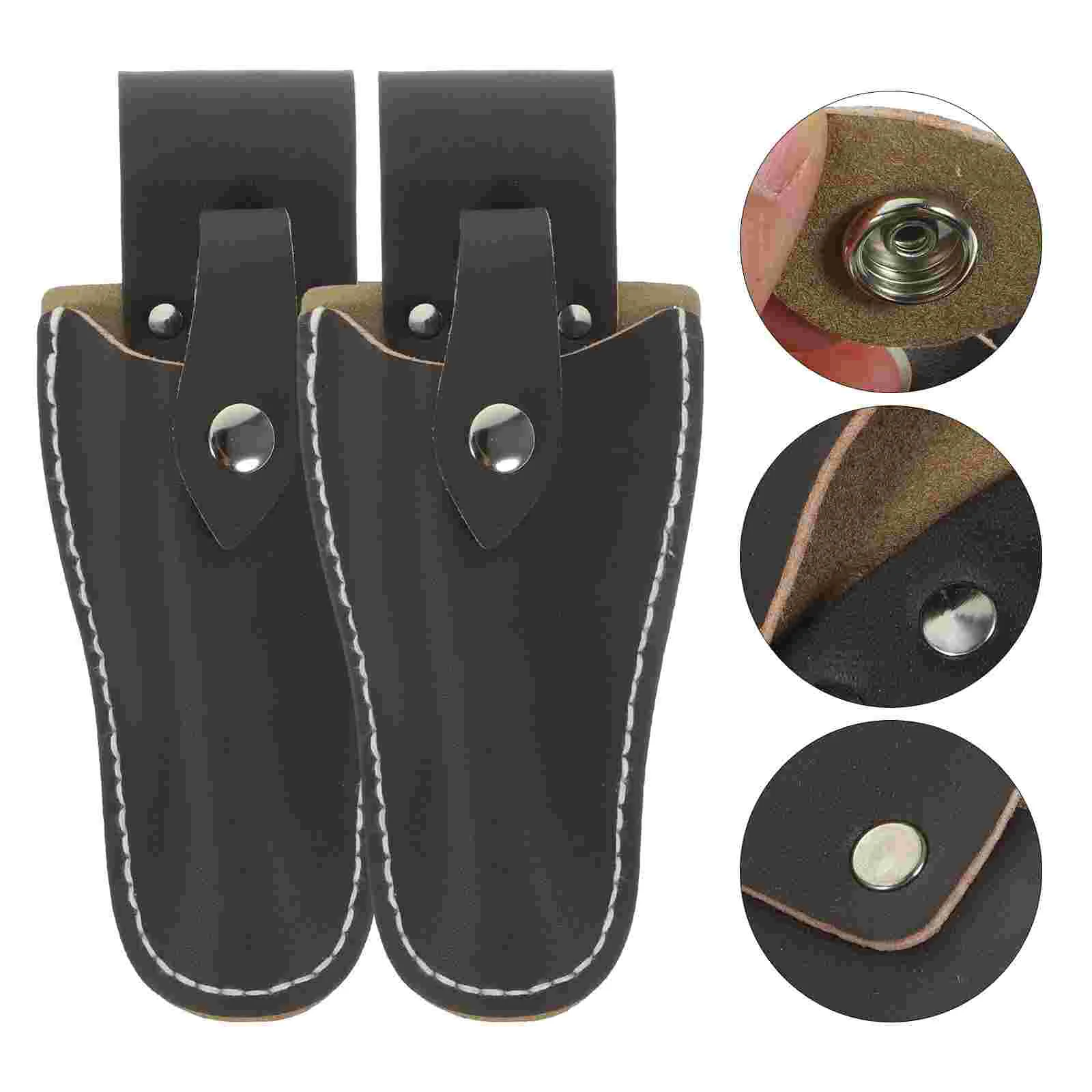 2 Stück Schnapp scheide Gartens chere Abdeckung Schnitt Schere Schere Schutzhülle Tasche Obst Zweig Garten
