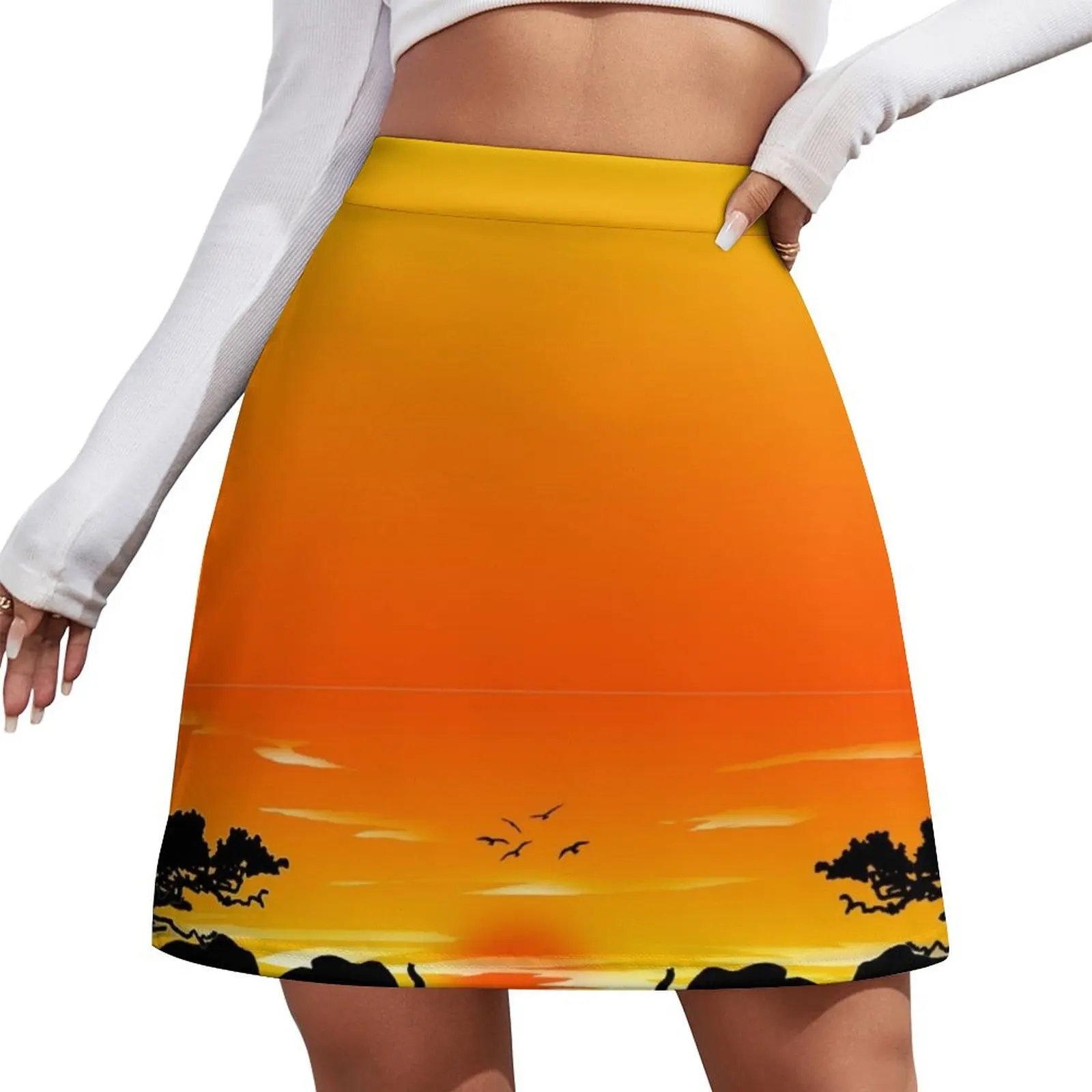 

A MEETING OF MINDS Mini Skirt skirts for women kawaii skirt Skirt satin