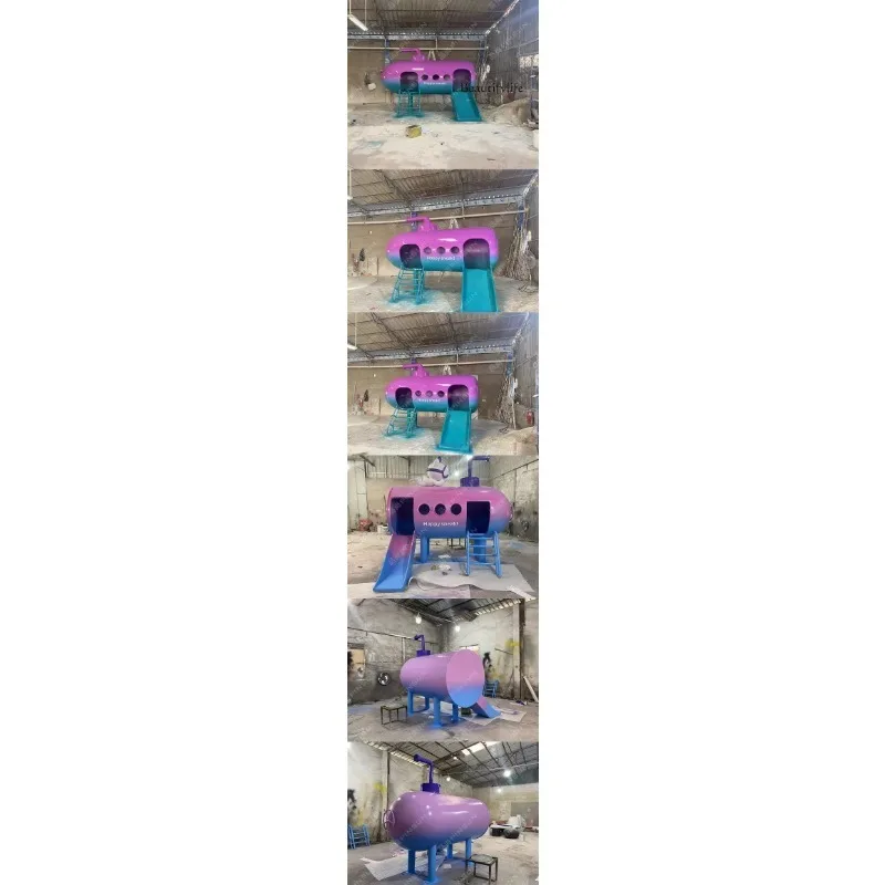 NNCustomization Slide FRP Sculpture Shopping Mall Amusement Park Facilities Decoration Park Floor Ornament