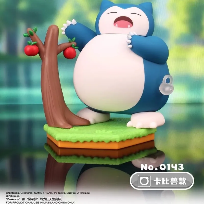 Genuine Pokemon Pikachu Piplup Kabigon Genger Mimikyu Scorbunny Anime Figure Model Toys Blind Box Desktop Ornament Birthday Gift