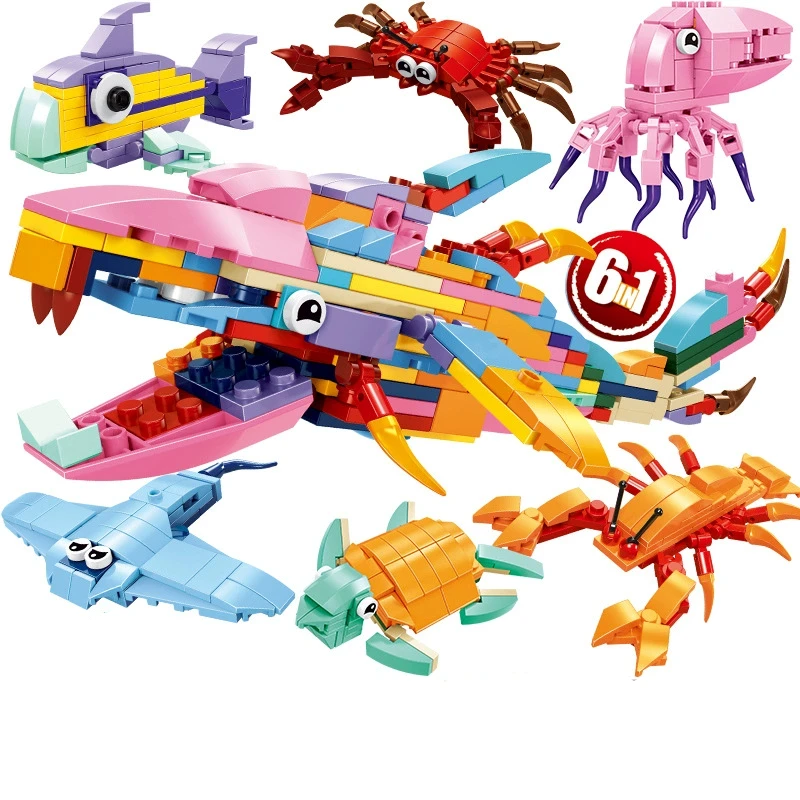 Insekt Tiere Figuren Set Mini Bausteine Spielzeug Montage 3D Konstruktor Micro Ziegel Für Kinder Jungen Geschenk Spielzeug