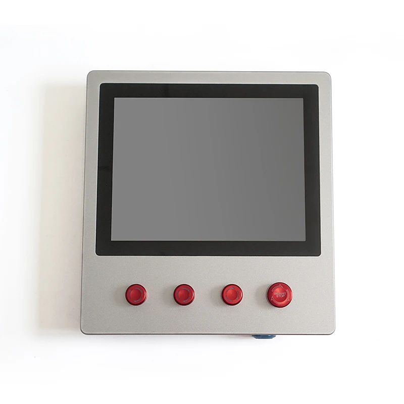

12-Inch IP65 Industrial Touchscreen RFID Monitor with Emergency Buttons LCD Screen Display