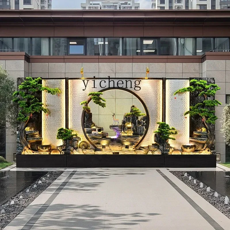 - Water Curtain Wall Rockery Fountain Ornament Company Hotel Running Water Screen Villa Courtyard Fish Pond Landscaping View