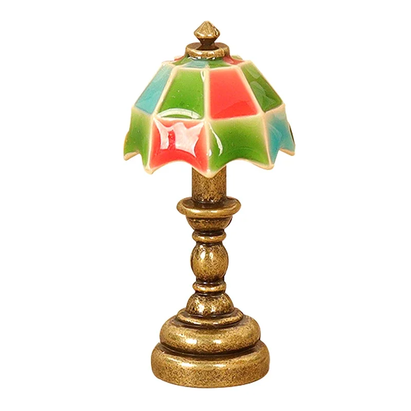 Casa delle bambole Mini modello Scena domestica Lampada fai da te Decorazione Accessori Simulazione Mini decorazione
