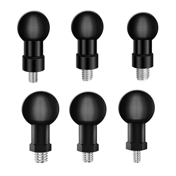 Base adaptadora de cabeça esférica de 1 polegada, 17mm/25mm, montagem de espelho retrovisor m6 m8 m10 parafuso para gopro insta360, acessórios de câmera