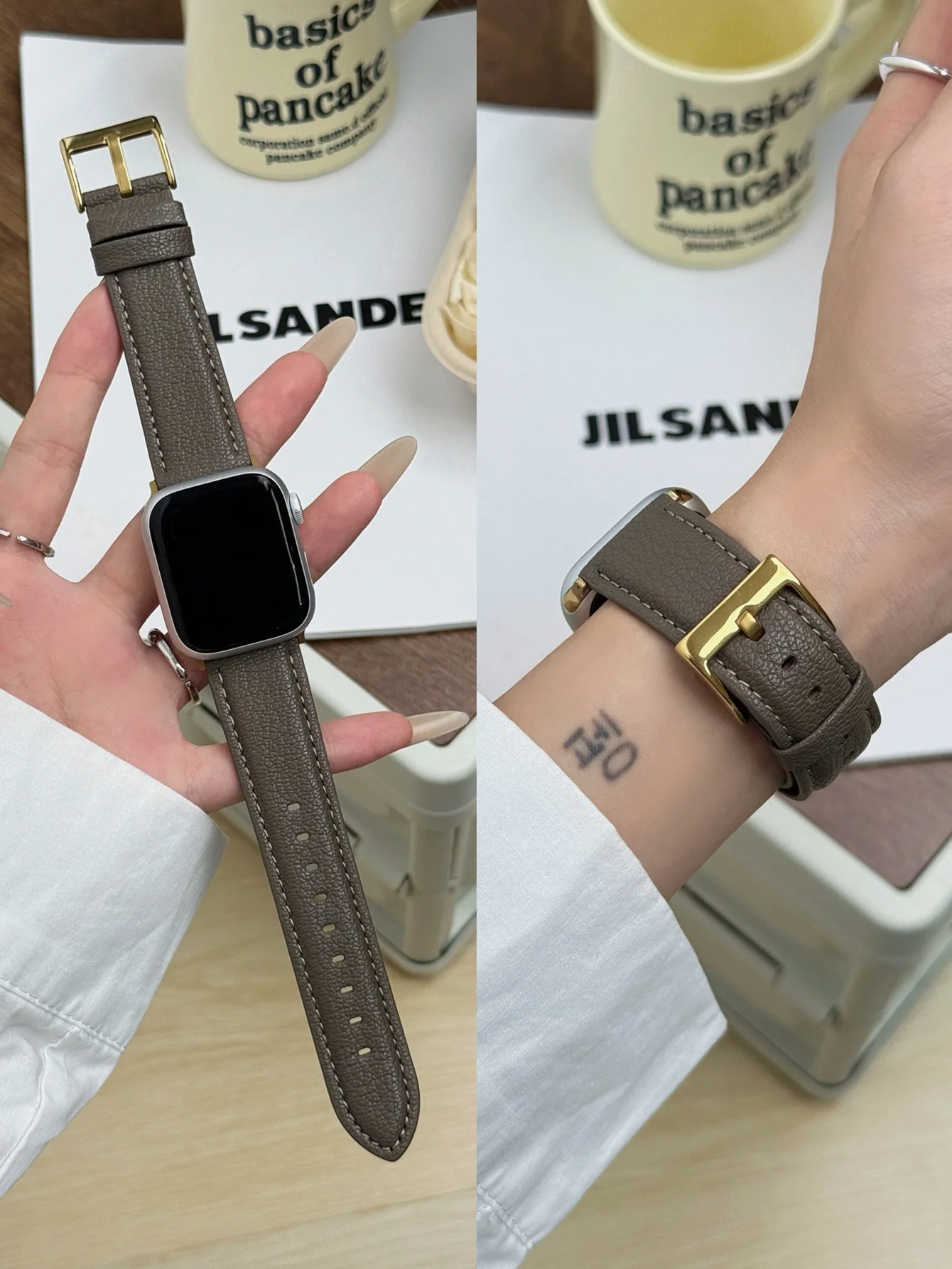Lederschlaufe für Apple Watch Band für Frauen Sport Correa 38mm 40mm 41mm 42mm 44mm 45mm 46mm 49mm, Armband für IWatch – Detail 13