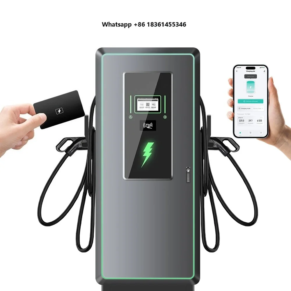 150kW Dual-gun Electric Vehicle Charger, New Energy Commercial DC Charging Pile Electric Vehicle Charger
