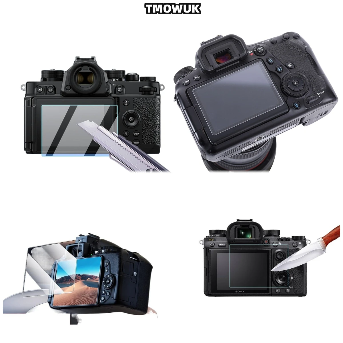 

For Nikon Z50 9H Hardness HD Clear Anti-Scratch Tempered Glass Screen Protector LCD Protective Film