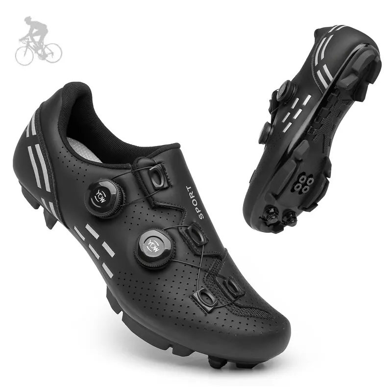 Cycling Sneaker MTB Men Sports Dirt Bike Shoes SPD Pedal Mountain Bicycle Footwear Speed Racing Man Flat Off Road Cycling Shoes