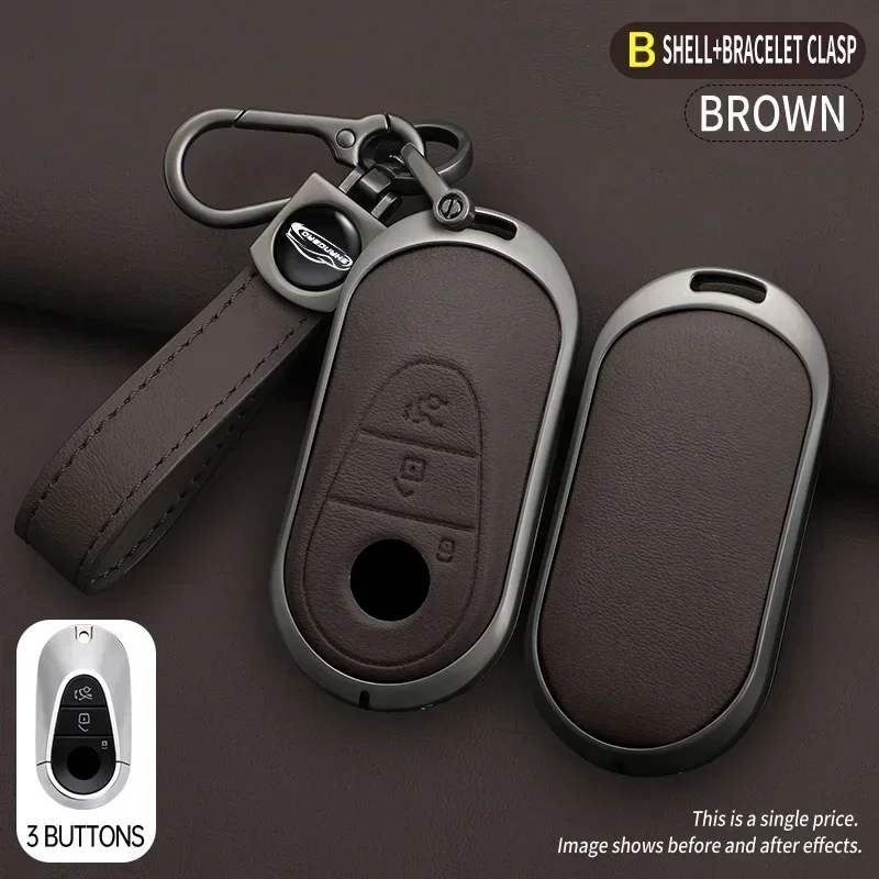 Car Key Case Cover For Mercedes Benz C S Class W223 W206 S260L S350L S400L S450L S500L for Maybach S480 S580 2020 2021 2022