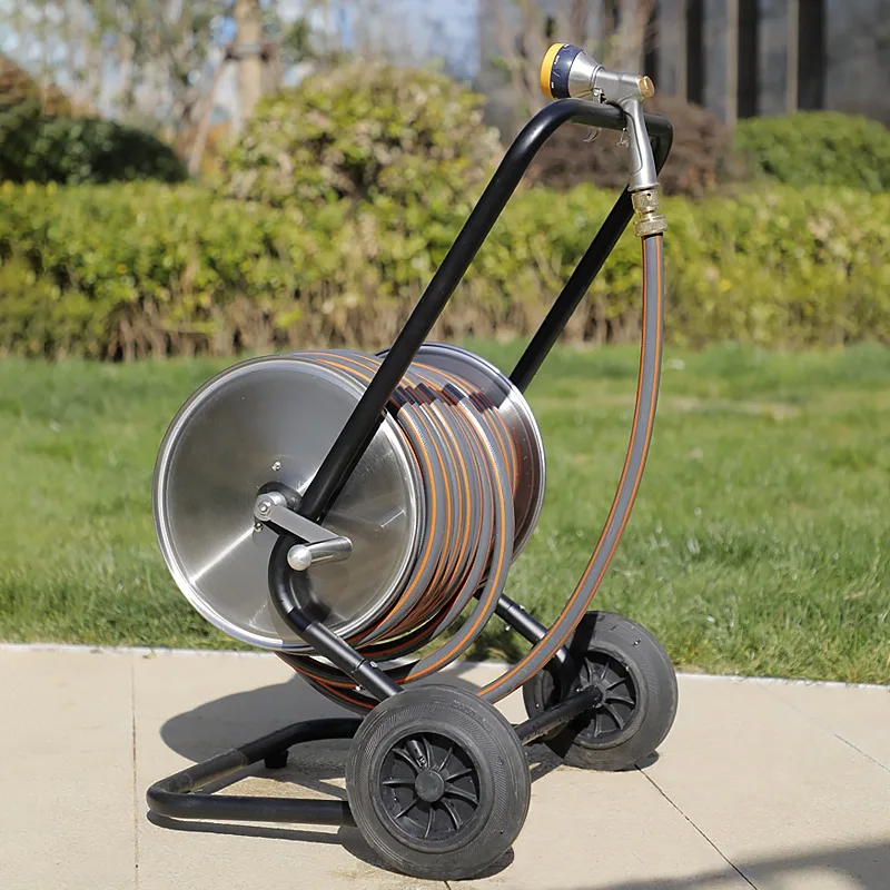 

100 M Automatic Swivel Yardworks Pressure Stainless Heavy Car Trolley High Pressure Washer Retractilgarden Hose Roll Hose Reels