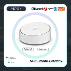 MOES Multi-mode Smart Gateway ZigBee Bluetooth Mesh Hub Work with Tuya Smart App Voice Control via Alexa Google Home