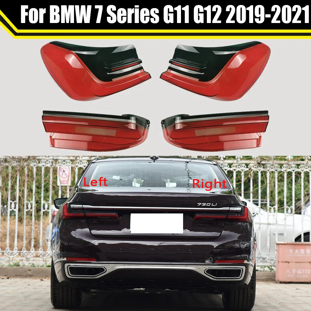 

For BMW 7 Series G11 G12 2019 2020 2021 Car Rear Taillight Shell Brake Lights Shell Replace Auto Rear Shell Cover Mask Lampshade