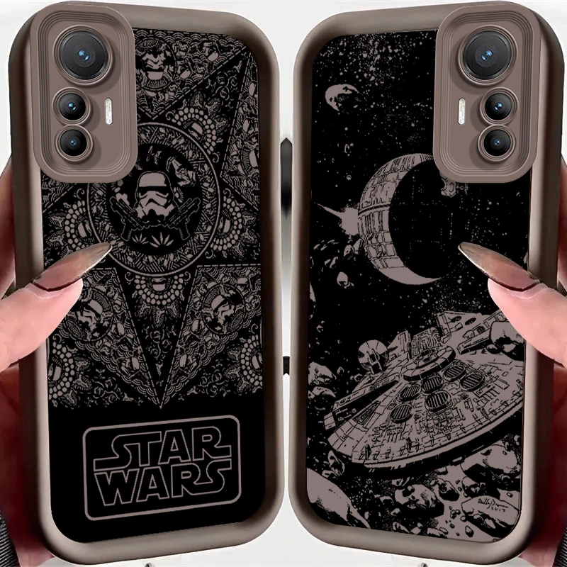 Disney Star Wars Luxury Art Eye Ladder For Xiaomi MI 14 12T 11 Lite Poco M3 X5 X4 F5 F4 F3 F2 GT Pro 5G Funda Phone Case