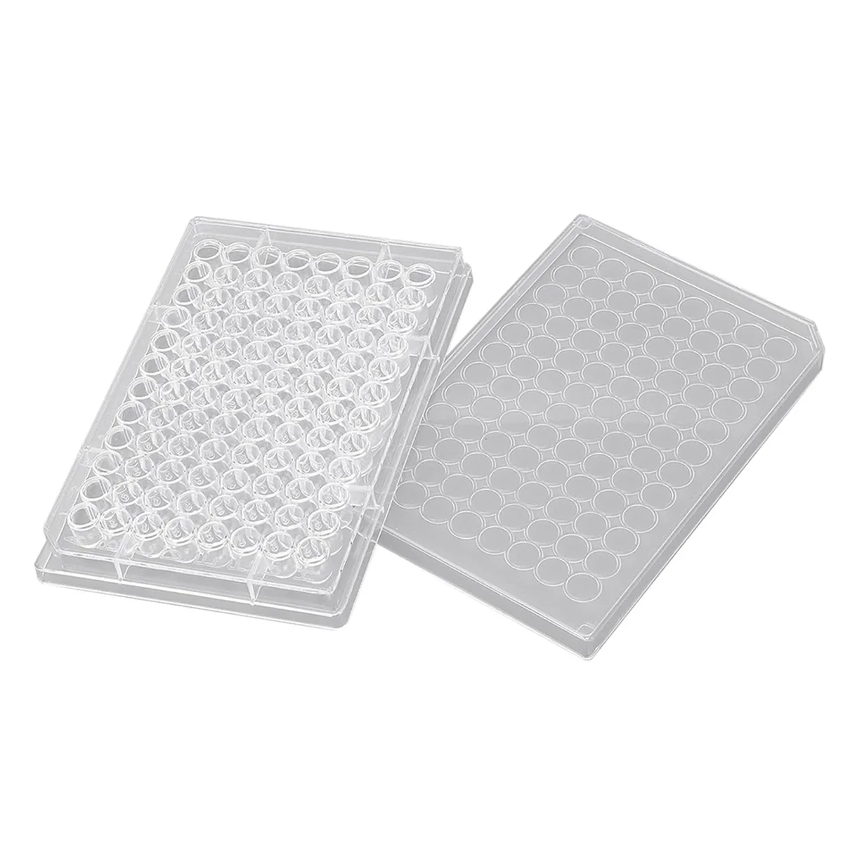 96 لوحة ثقافة الأنسجة 10 قطعة لوحة ثقافة الأنسجة 96 لوحة ثقافة نمو خلية البوليسترين الشفافة مع غطاء بلاستيكي لابو