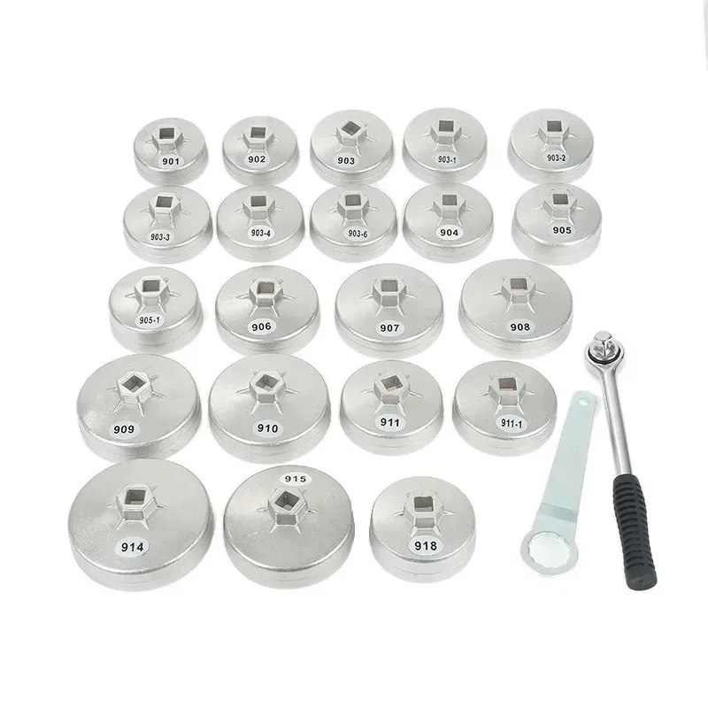 23 Pcs/Set Car Oil Filter Cap Removal Wrench Socket Set 1/2\