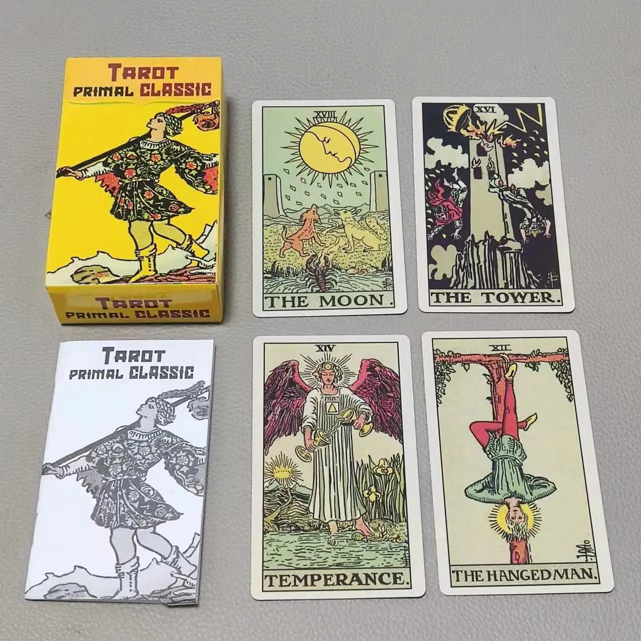 10.3*6cm Primal Classic Tarot 78 Card with Guidebook for Beginners