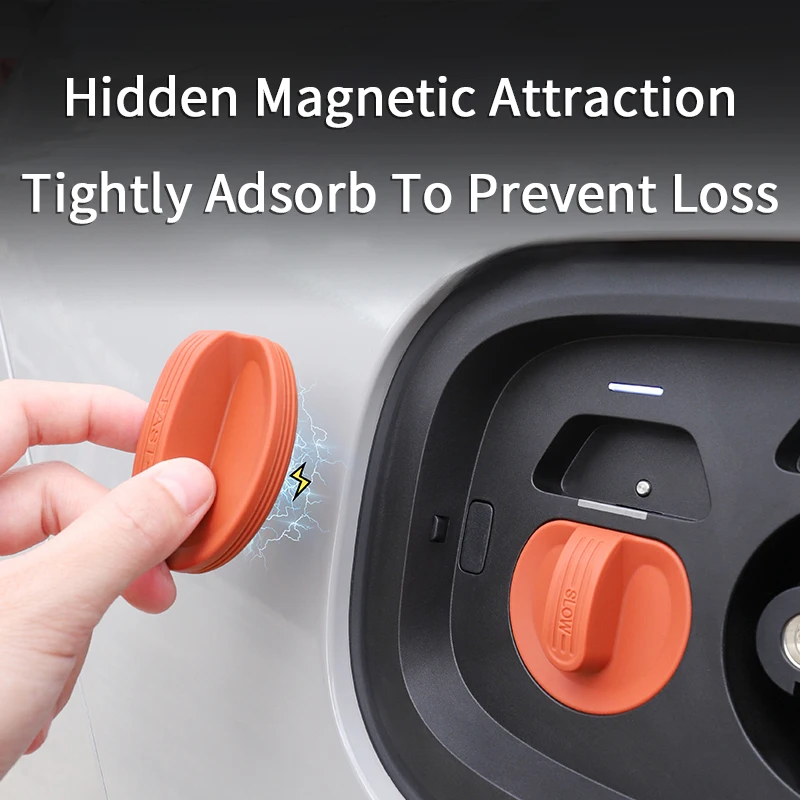 For ZEEKR 001 Charging Port Magnetic Protection Cover 007/009/X Silicone Conjoined Waterproof and Dust-proof Cover