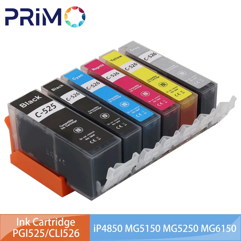 PGI-525 CLI-526 PGI525 CLI526 Ink Cartridge for Canon Pixma IP4850 IP4950 IX6550 MG5150 MG5250 MG5350 MG6150 MG6250 MG8150