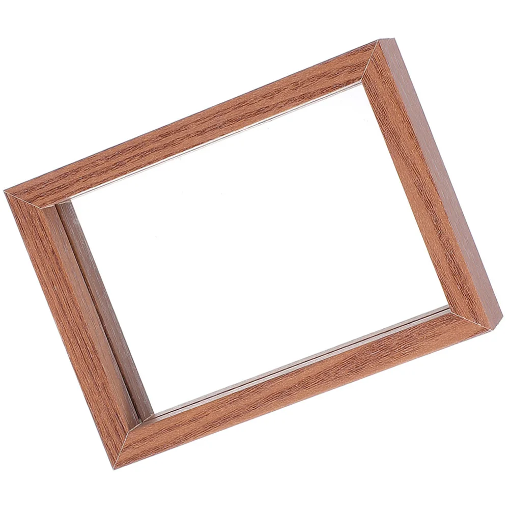 

1pcs Specimen 7 Inches Vintage Wooden Picture Frame For Pressed Flowers Glass Display Holder Decorative Photo Frame Lightweight