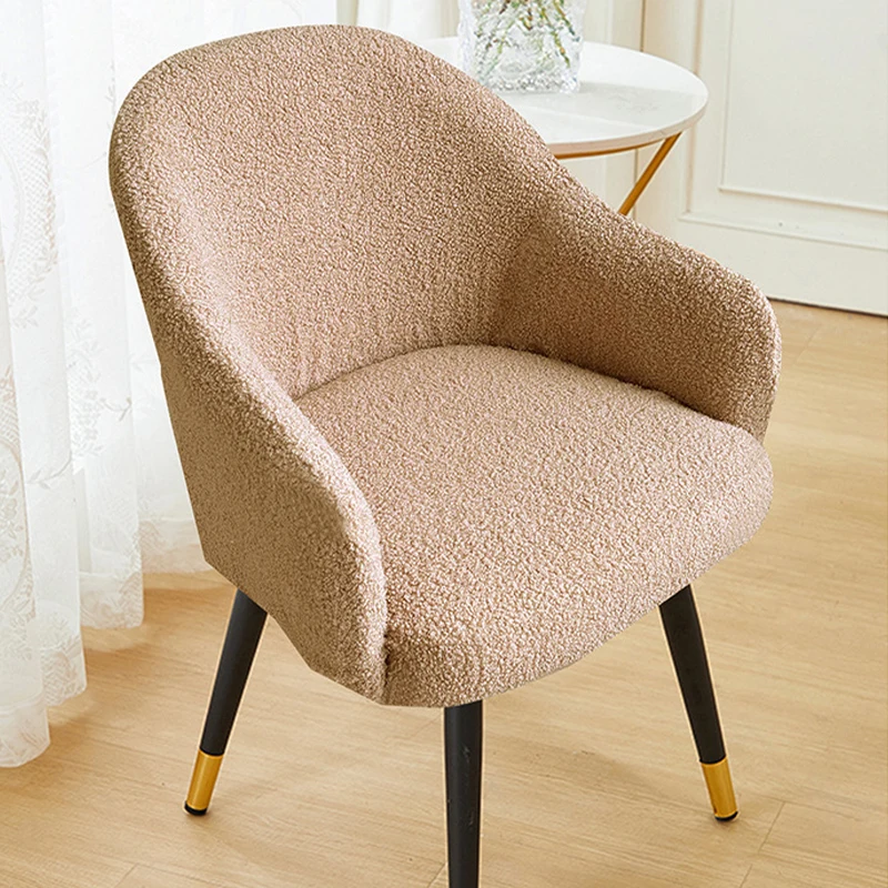 High Arm Chair Cover Stretch Polar Fleece Dining Chair Covers Soft Plush Armchair Cover Hotel Home Party Chair Seat Cover