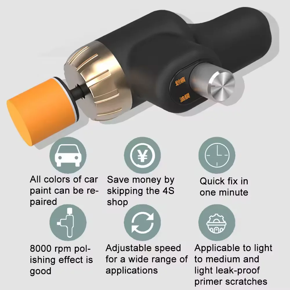 

MIni Car Polisher Electric Paint Polishing Cleaning Machine Auto Waxing Self-service Power Tool Car Scratches Repair Maintenance