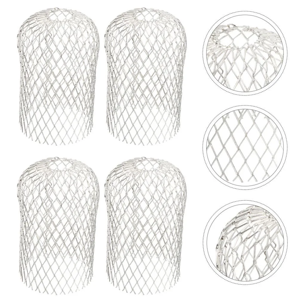 4 PCS Gutter Aluminum Mesh Gutter Leaf Debris Mud Trap Guards Drain Pipe Cover Downpipe Gutter Guards Set