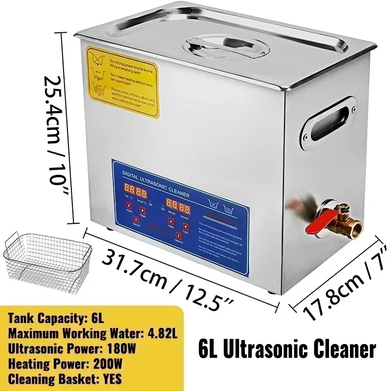 VEVOR 1.3L 2L 3L 6L 10L 15L 22L 30L Ultrasone Reiniger Lave-Dishes Draagbare Wasmachine Vaatwasser Echografie Huishoudelijke apparaten