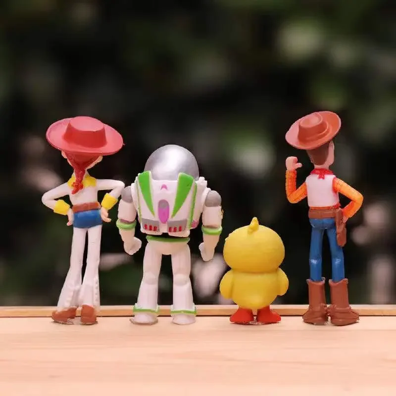 2023 Toy Story 7PCS Action Figure Toys Woody Jessie Buzz Lightyear Forky Pig Bear Figura Model set Doll Figurine regali per bambini