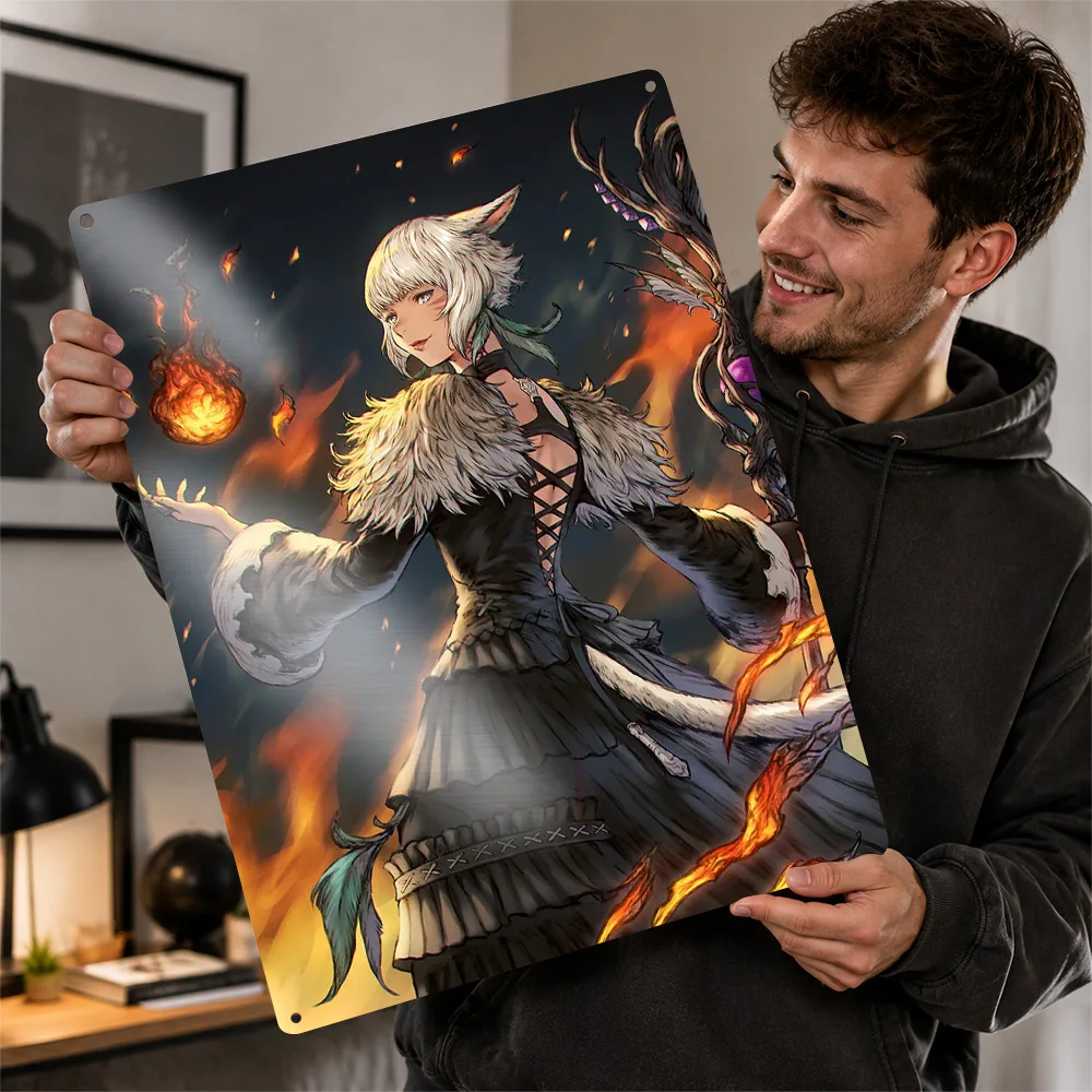 Final Fantasy XIV Y'shtola Metal Poster Perfect Gift for Fans Lovers Customized Wall Art Metal Sign for Luxury Decoration Home