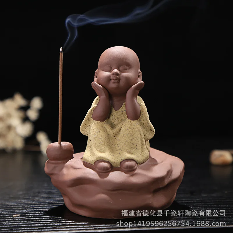 Purple Sand Tea Pet Line Incense Stove Ceramic Incense Stove Decoration Creative Tea Ceremony Incense Accessories