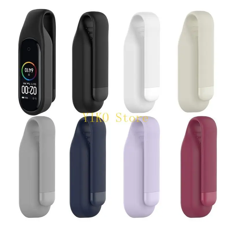 

Universal Portable Silicone Clips for Mi Band 6 5 for Smart Wristband Replacement Buckles for Smart Band Accessory Buckle