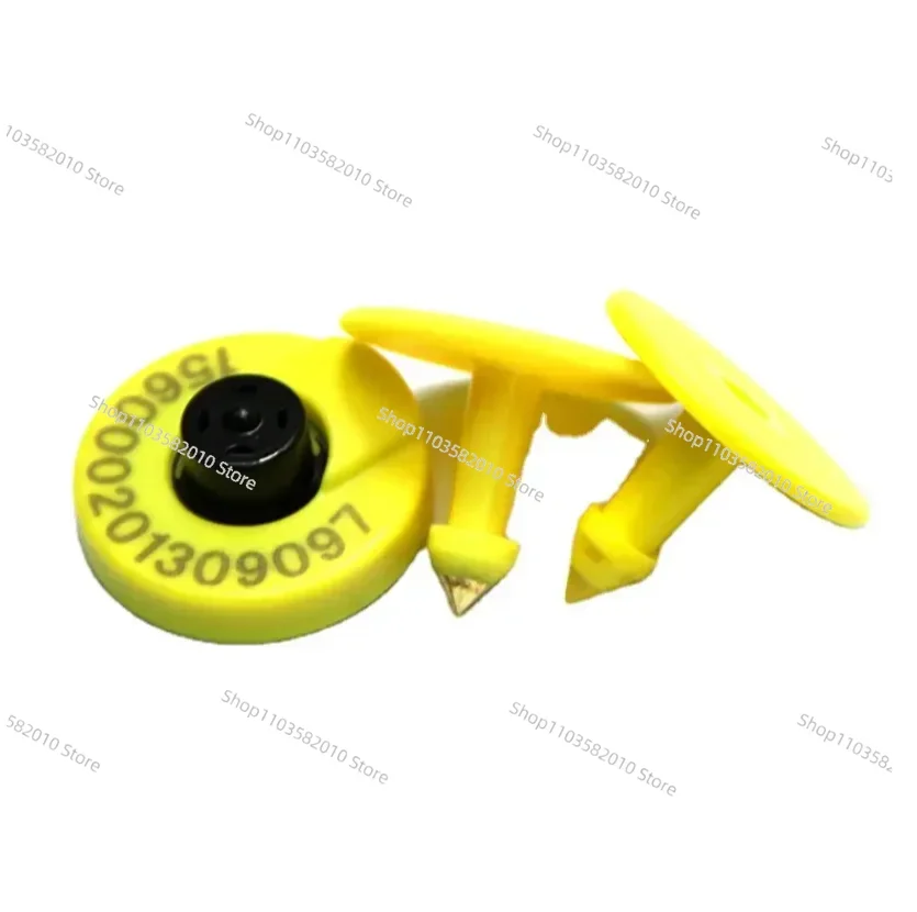 Round Closed TPU Ear Tag, Numbered for Sheep/Cattle, ICAR 134.2kHz FDX-B Livestock Electronic ID