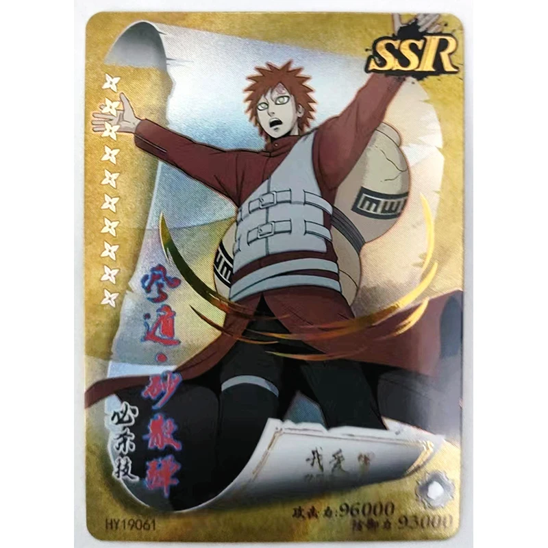 Anime NARUTO Rare SSR SR Refraction Foil Karatachi Yagura Temari Toys for boys Collectible Cards Christmas Birthday Present