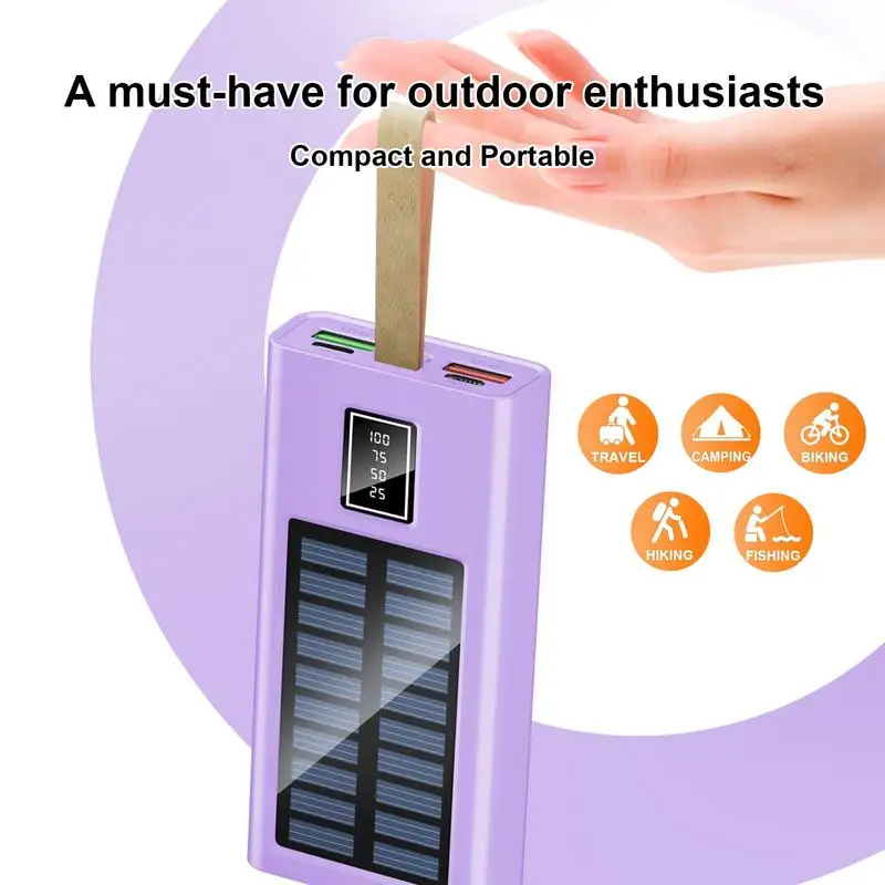 Solar Phone Charger Wireless Portable Charger Portable Solar Charger Powered Bank Wireless Portable Charger For Smartphones And