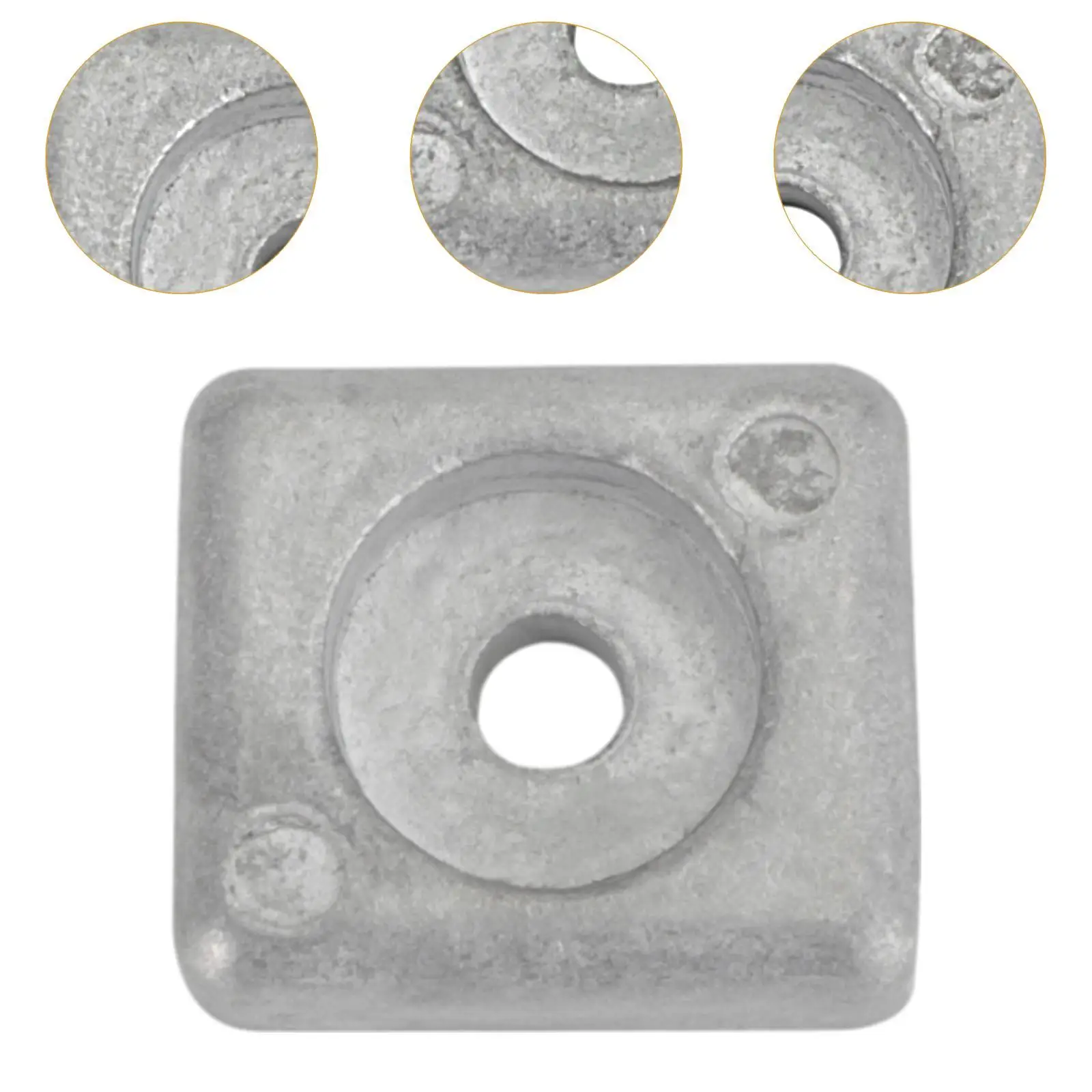 Aluminum Outboard Anode Block Rectangular Sacrificial Block for Boat Motors 8-225HP