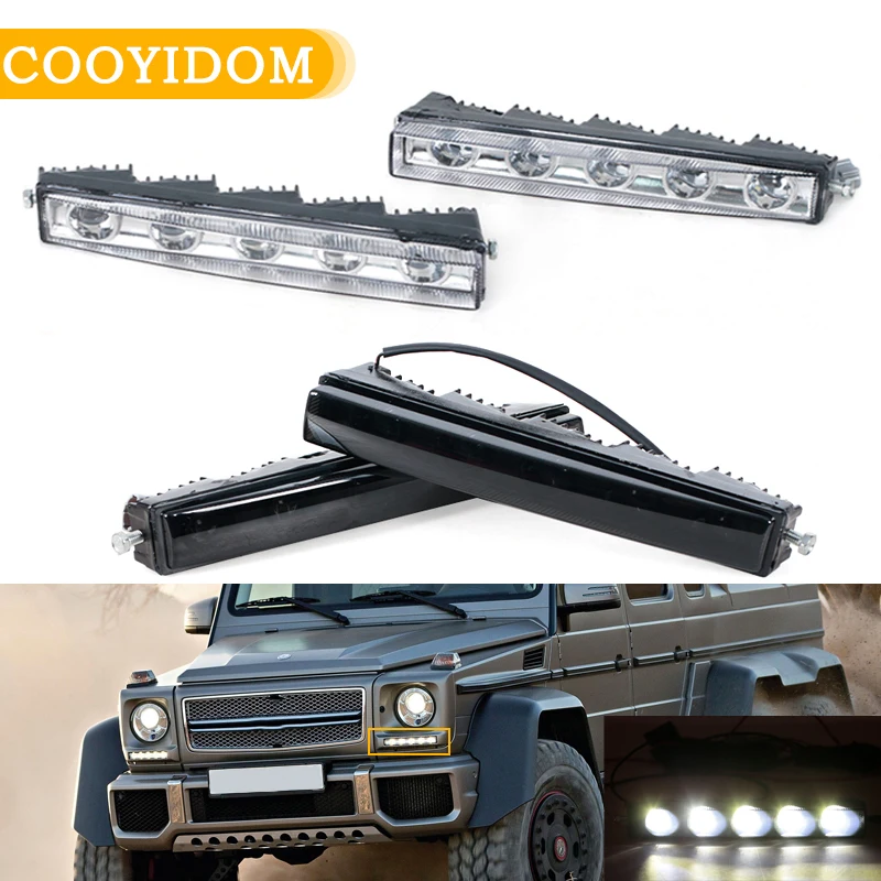 

DRL For MERCEDES BENZ G63 G600 G65 G500 G550 W463 Daytime Running Lights Daylight Fog Light Car Accessorie 4639060051 A463906005