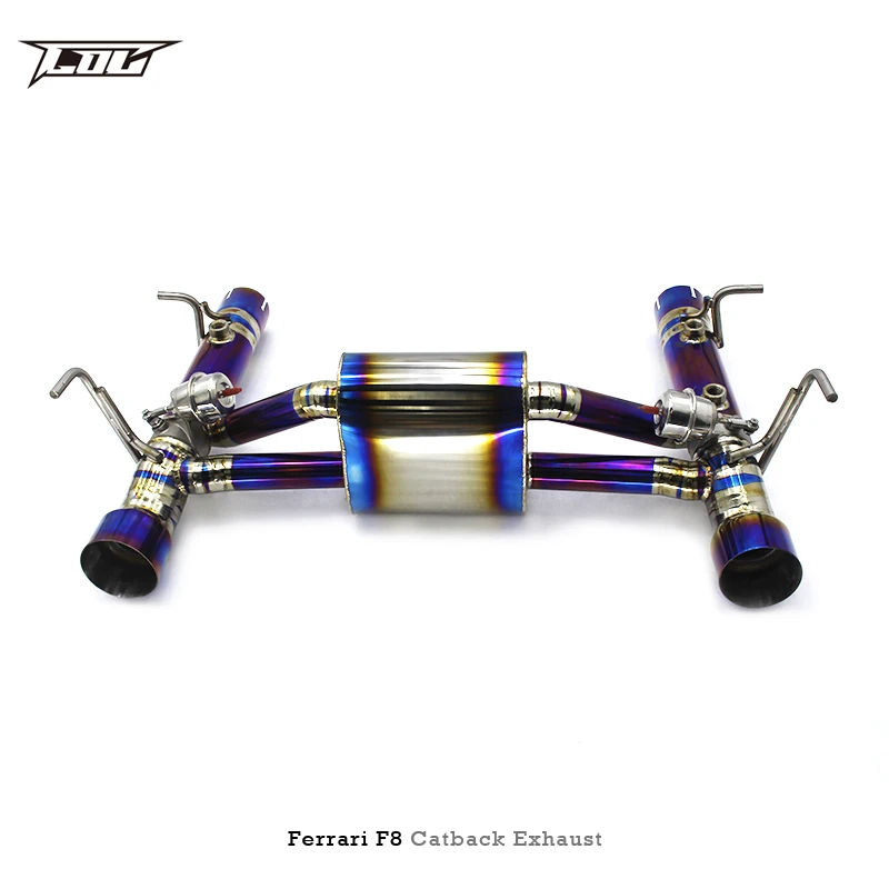 Boska Catback Exhaust For Ferrari F8 Spider 3.9 2019- Titanium Alloy Pipe Exhaust System