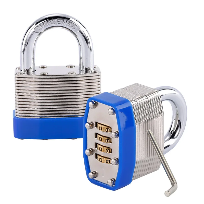 

4-digit all steel thousand layer lock Combination lock padlock bottom opening password padlock