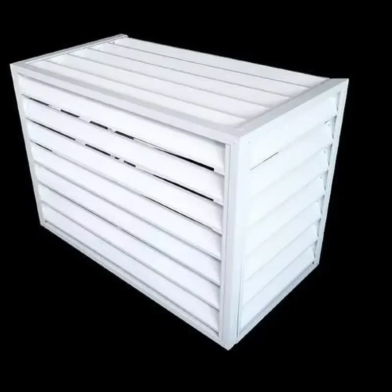 Aluminum Alloy Louvered Air Conditioner Cover Dustproof Waterproof Baffle Grille High Quality Outdoor AC Unit Protection