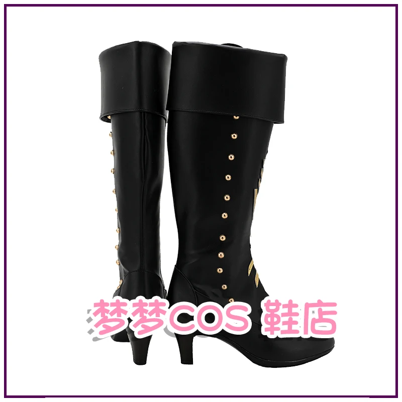 안나 코스프레 신발 부츠 여왕 공주 소녀 하이힐 부츠 할로윈 파티 액세서리