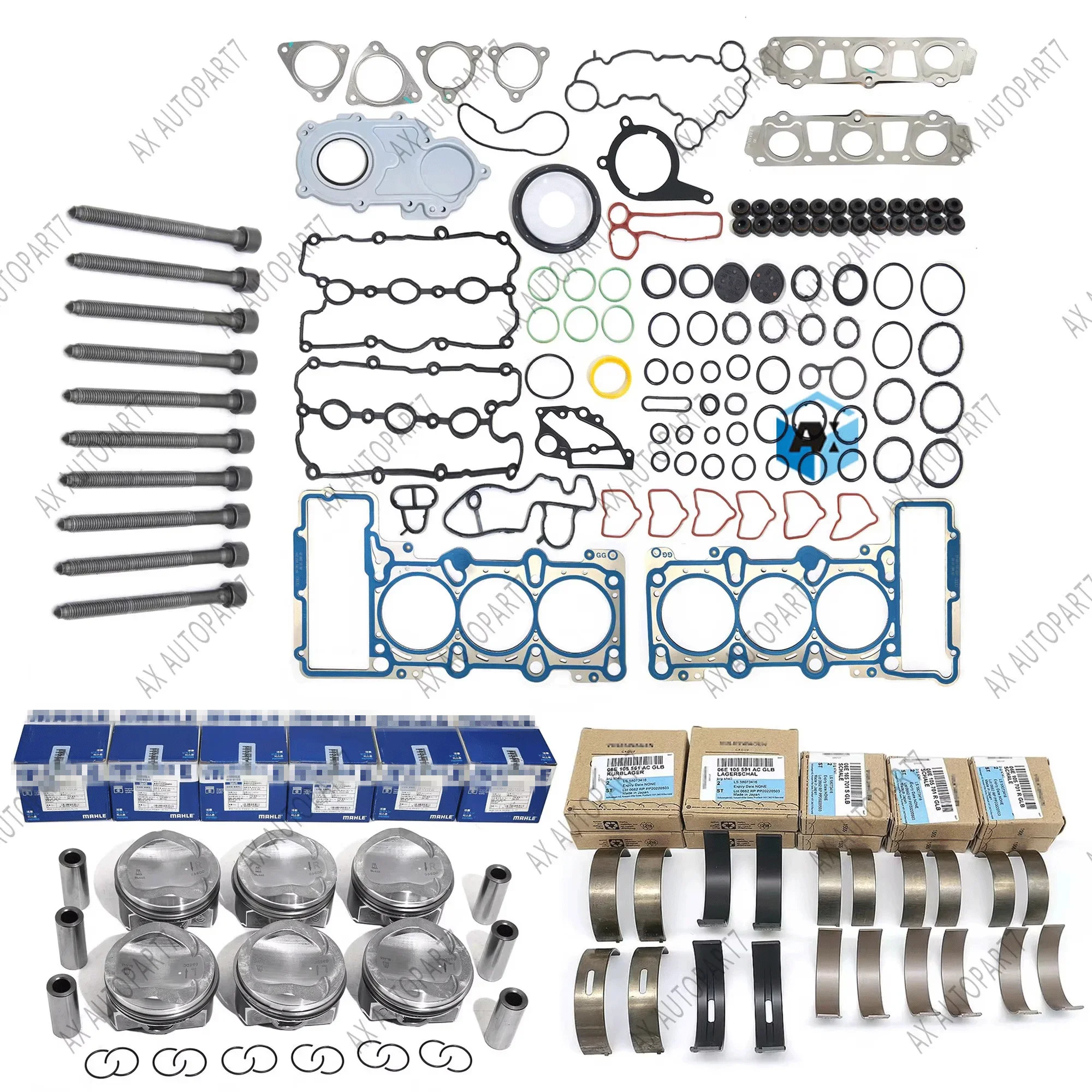 Aoxuanpei 2025 New Brand Direct Sale Oem 3.0T Engine Rebuild Kit And Pistons For A6 A7 A8 Crec Creh Creg Ctda