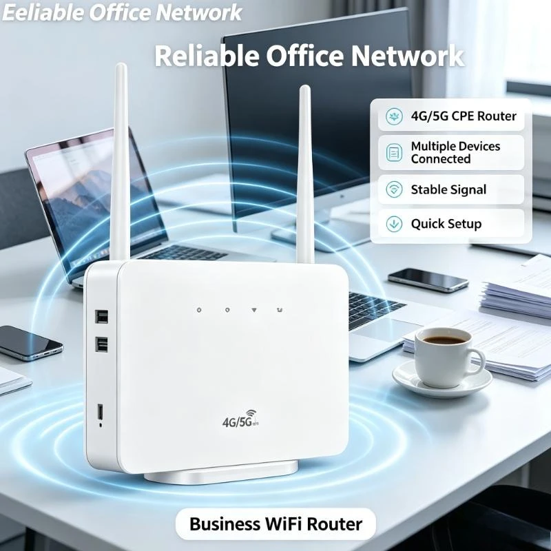外部アンテナ付き300mbps-4g-wifiルーター、simスロット搭載、安定したネットワーク接続を実現、家庭での日常使用や屋外作業に最適