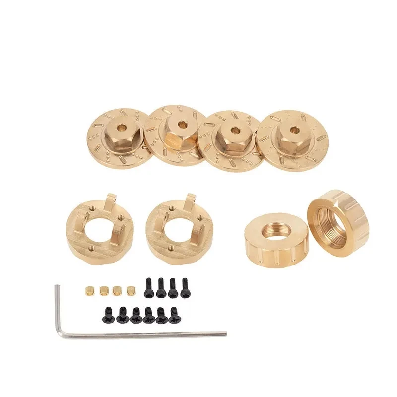 Brass Steering Cup Rear Counterweight Brake Disc For KYOSHO Miniz Mini-Z Jimny FMS Hilux Wrangler 1/18 1/24 RC Car