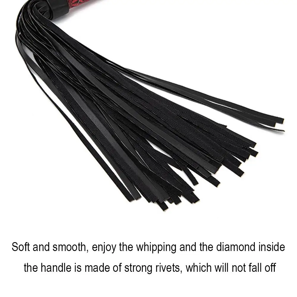 PU Non Slip Leather Horse Whip Crop Tassels Short Whip With Handle Equestrian Whips Teaching Training Riding Crop For Horse