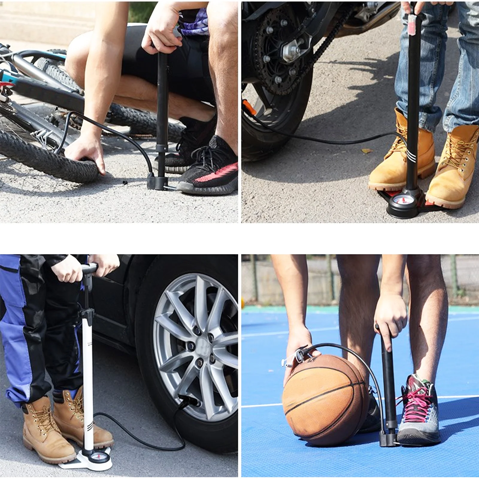 Universal Bike Air Pump Inflatable Connector Valve Adapter For French To Us Nozzle Tire Repair Tool Bike Accessories