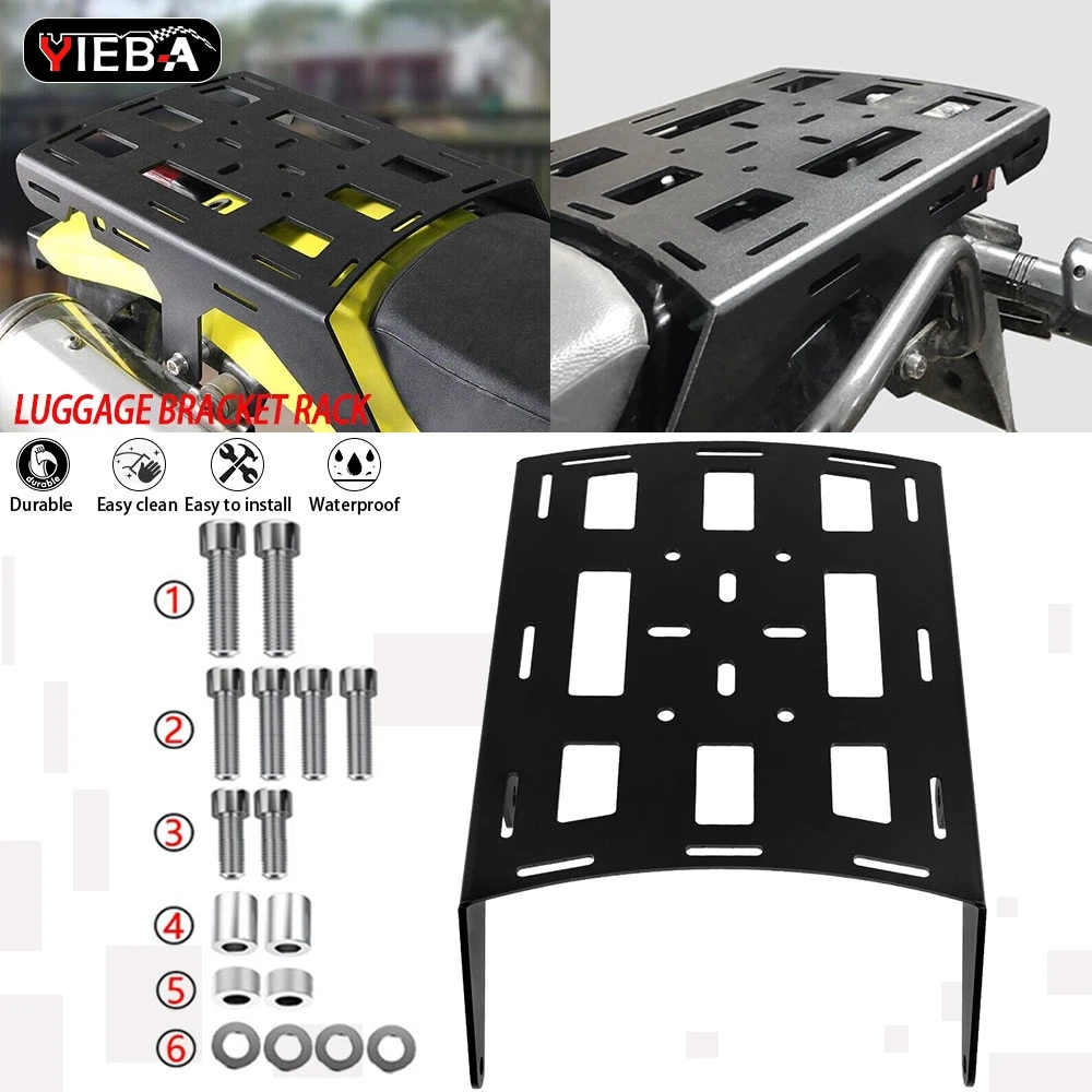

For Suzuki DR 650 1990-2026 2022 2021 2020 2019 2018 2025 DR650 Motorcycle Rear Luggage Bracket Rack Carrier Plate Shelf Holder