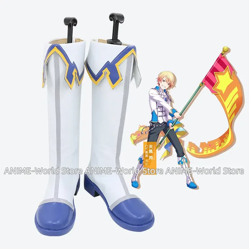 

Project Sekai Colorful Stage Feat Tenma Tsukasa Anime Customize Cosplay Shoes Boots Tenma Tsukasa Blonde Orange Mix Cosplay Wig